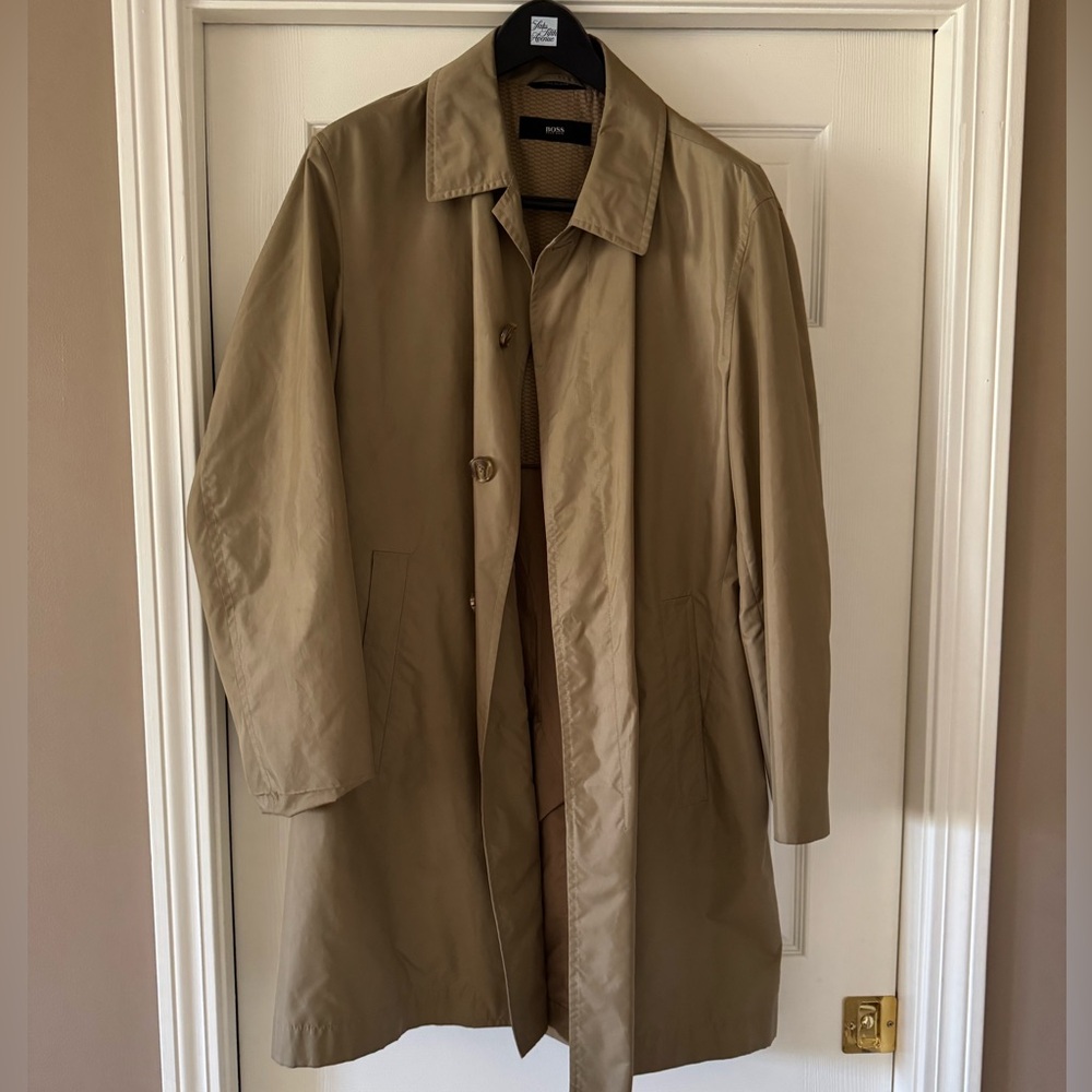 Hugo Boss Tan Raincoat